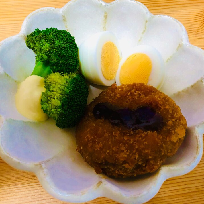 ミンチカツとブロッコリー